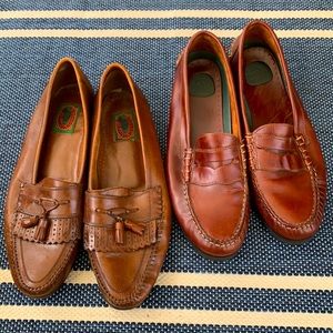 2 pairs of mens size 13M loafers,  one pair Dockers, one pair Boston Traders.